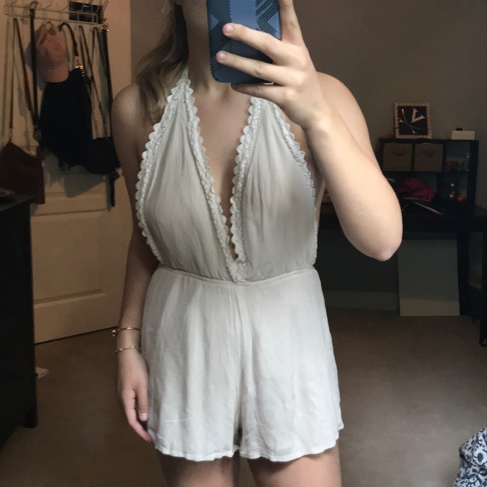 Kendall and Kylie Cream Summer Romper